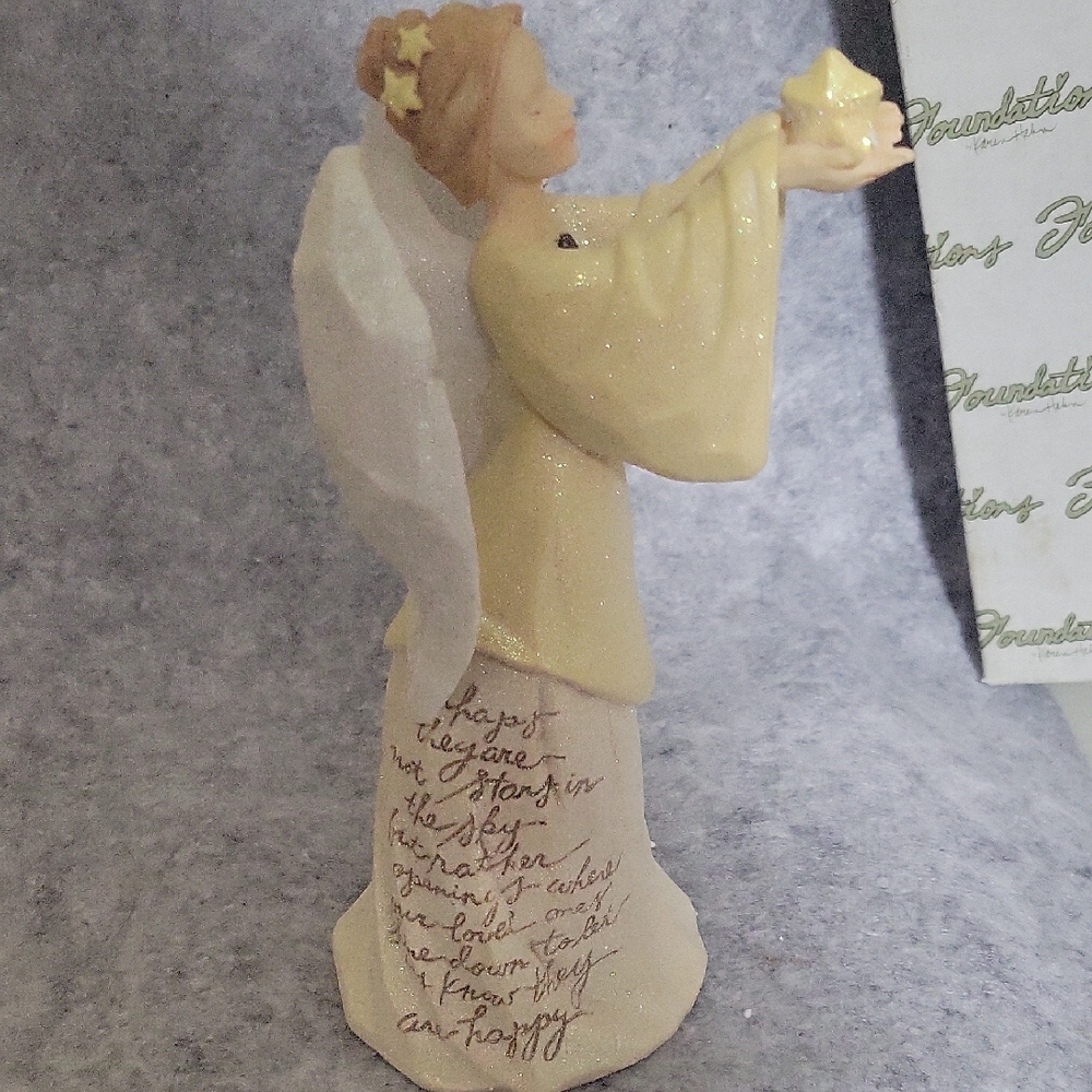Foundations by Karen Hahn Decorative Figurine Backstamp - Cream White NIB